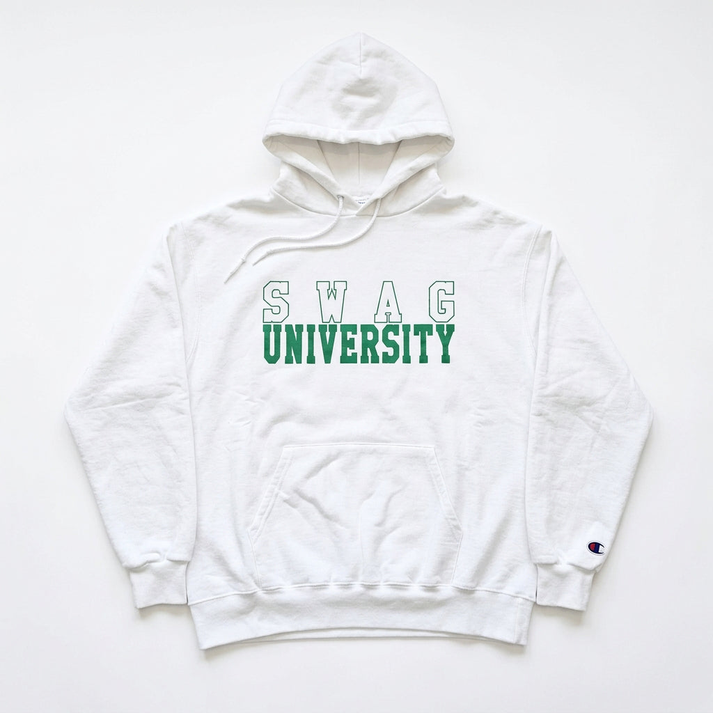 Swag U (ICY WHITE) Pullover Hoodie